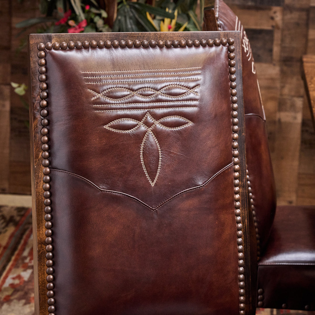 Bailey Boot Stitch Leather Dining Chair