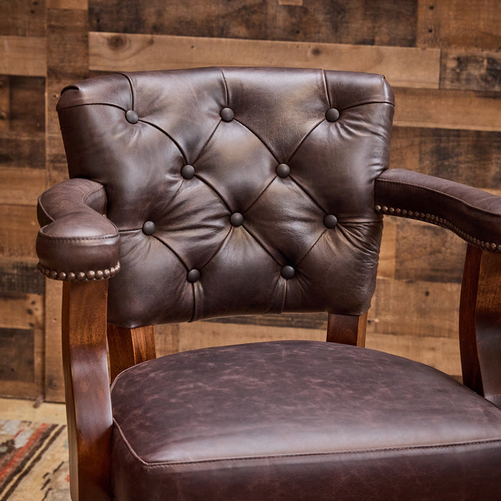 Nuevo Laredo Western Leather Bar Stool