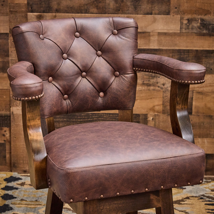 Round Rock Western Cowhide Bar Stool