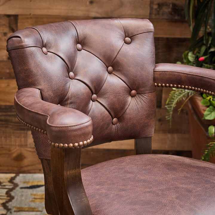 Round Rock Western Cowhide Bar Stool