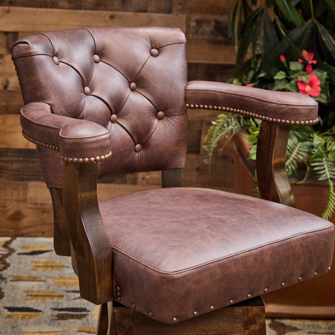 Round Rock Western Cowhide Bar Stool