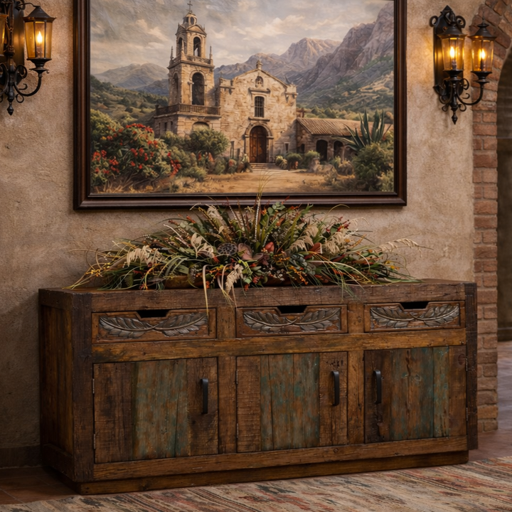 Indian Feather Rustic Buffet