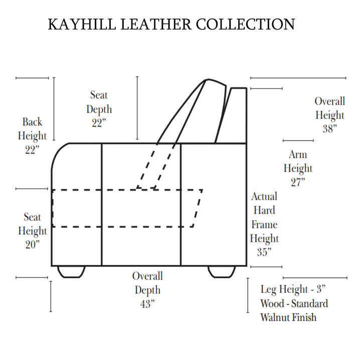 Kayhill Western Leather Sofa