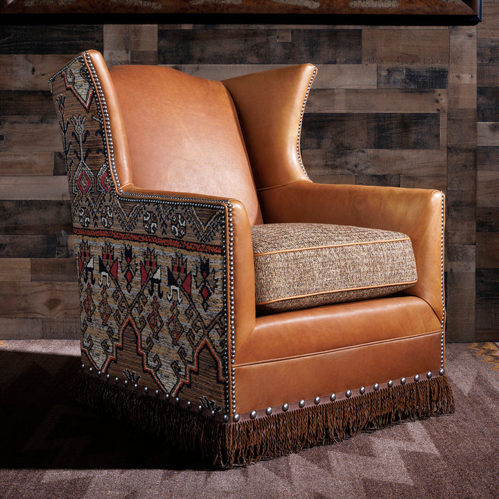 western swivel chair