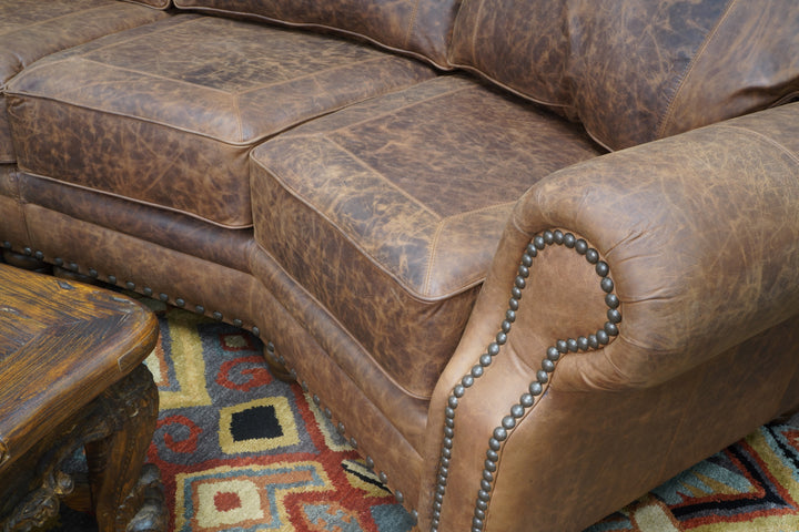 Katy Curved Leather Sofa