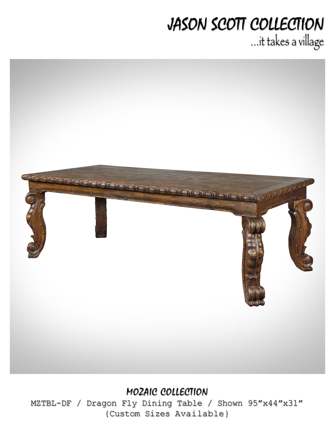 Dragon Fly Dining Table (Mozaic Collection)