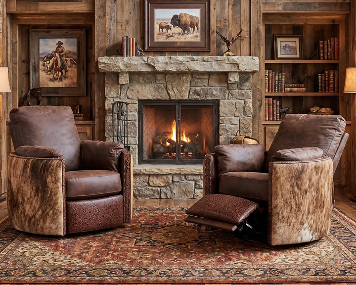 Marcella Cowhide Leather Snug Recliner