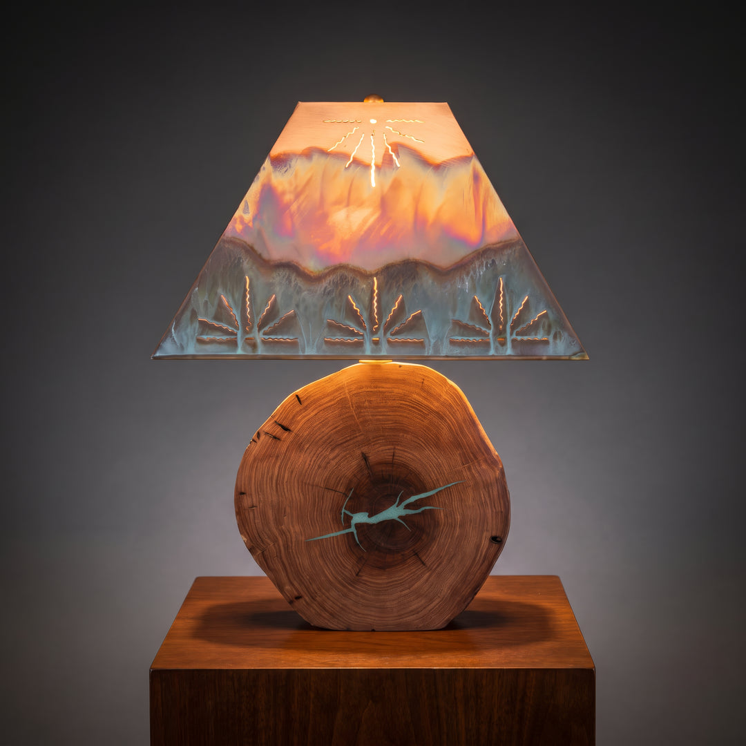 Mesquite Turquoise Inlay Lamp