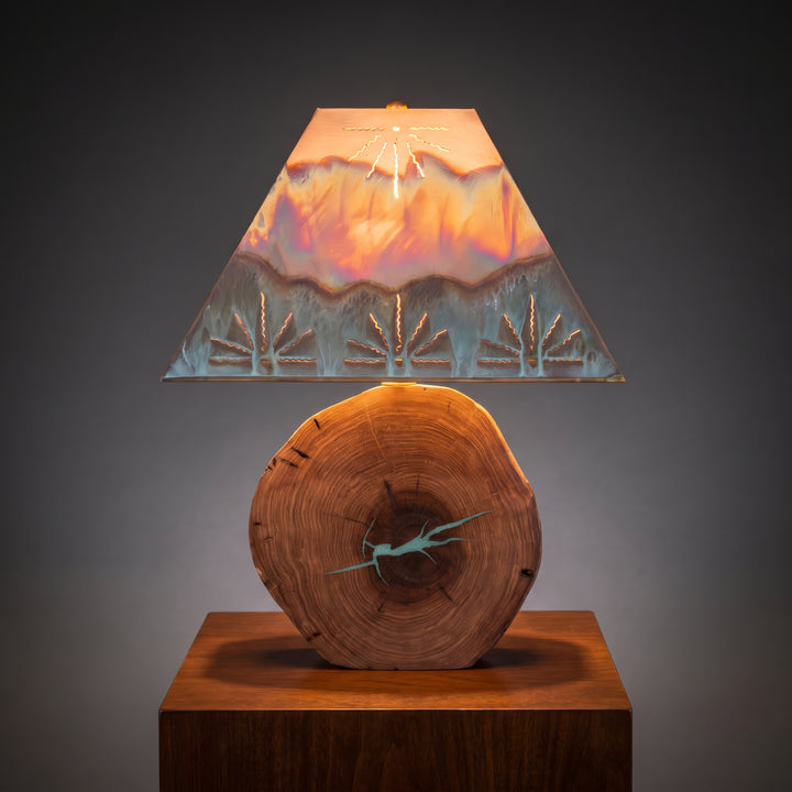 Mesquite Turquoise Inlay Lamp