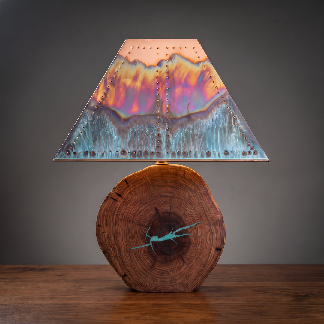 Mesquite Turquoise Inlay Lamp