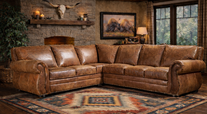 Puglia Leather Sectional