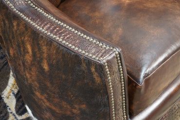 Texas Leather Swivel Chair