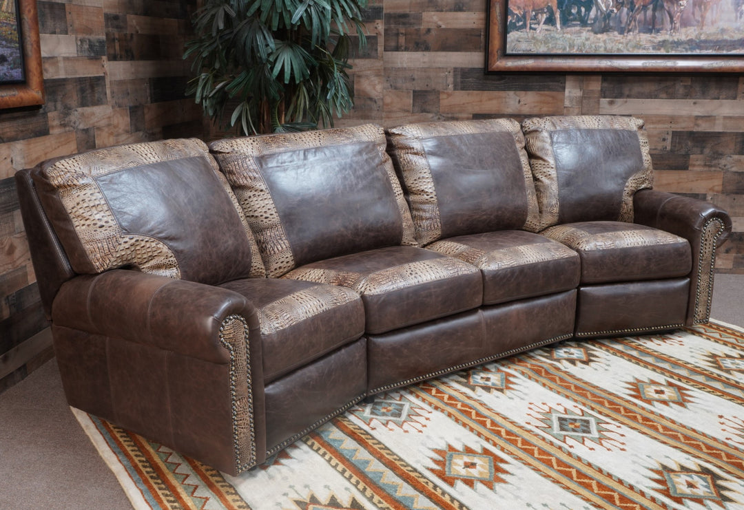 Preston Curved Reclining Sofa - Main Image
