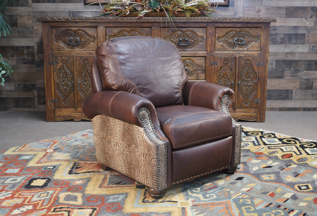 Rocker Recliner Western Style Recliners Ronello Leather Recliner