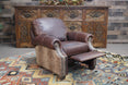 Ronelo Leather Recliner with Hornback Gator