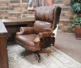 Santa Fe Office Chair with Cowhide