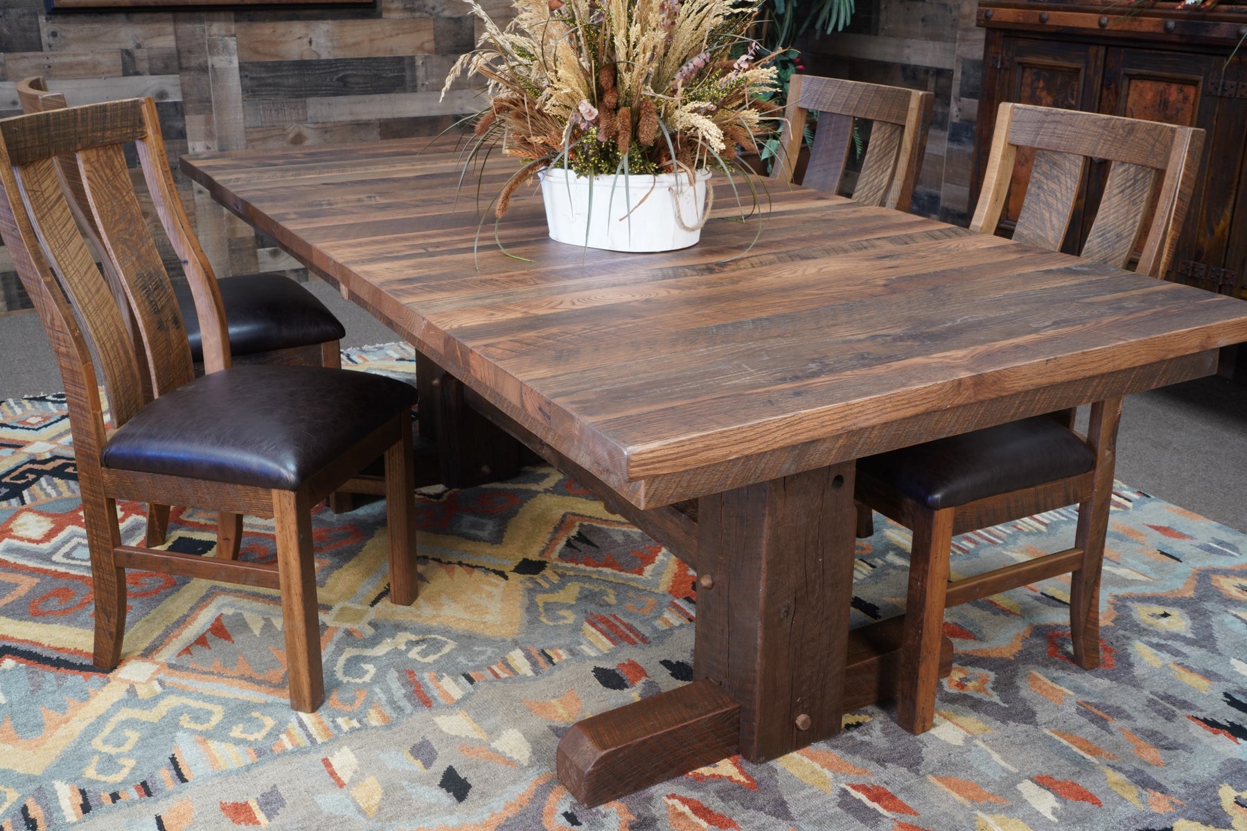 Settlers Reclaimed Wood Dining Table with Extensions – Hat Creek Interiors