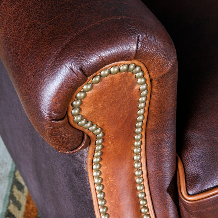 Josephine Western Shotgun Leather Sofa