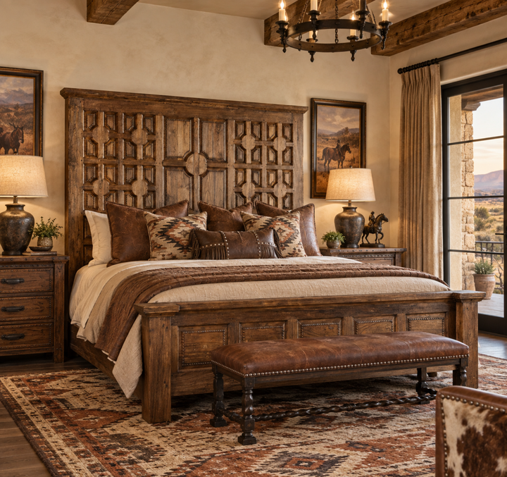 Spanish Panel Bed