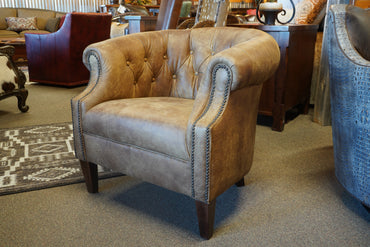 Leather Thinking Chair - Rawhide Leather