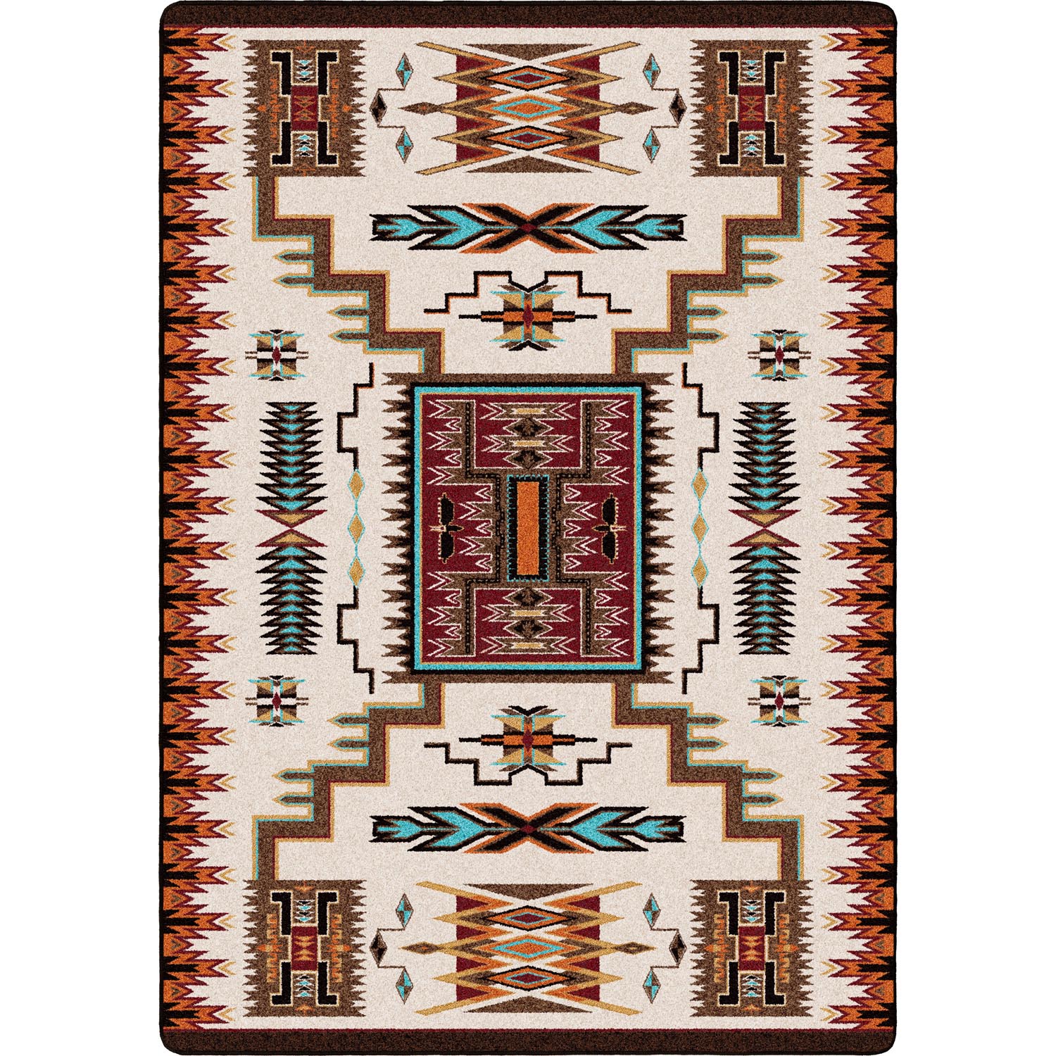 Rust Textured Area Rug Ranch Style Storm Catcher Rust Rug | Western Style Area Rugs – Hat Creek Interiors