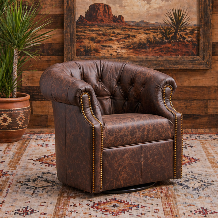 Outlaw Leather Thinking Chair