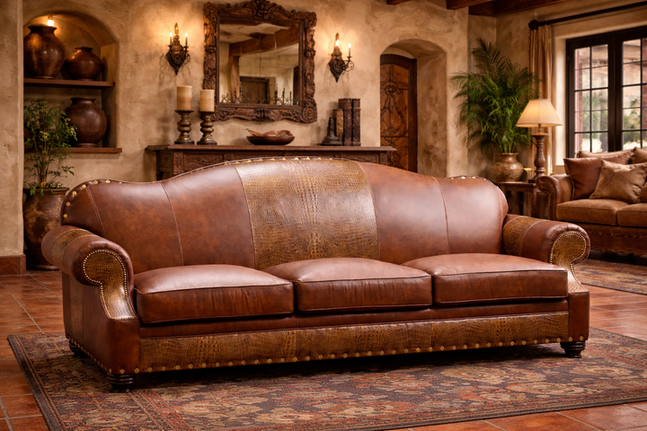 Timberlake Western Leather Sofa