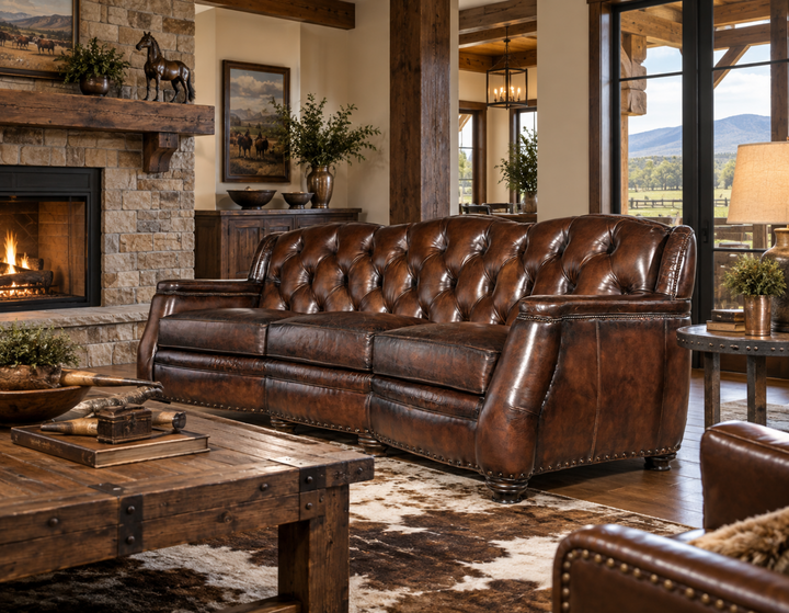 Toro Chocolate Leather Sofa
