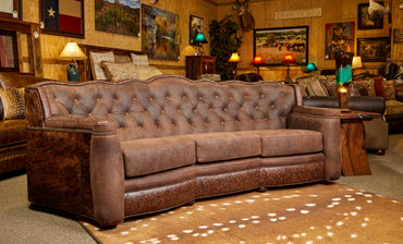 Tucker Sofa with Cowhide