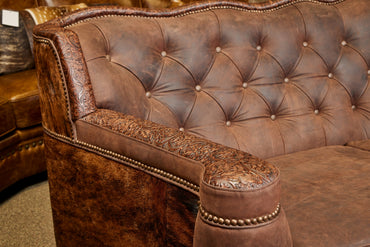 Tucker Sofa with Cowhide