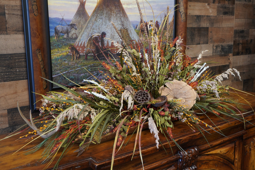 Whitetail Rustic Floral Arrangement