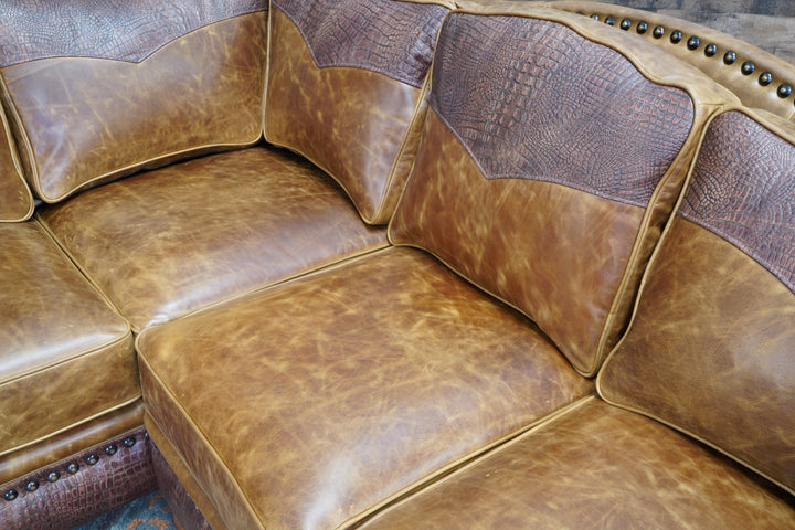 Windy River Leather Sectional
