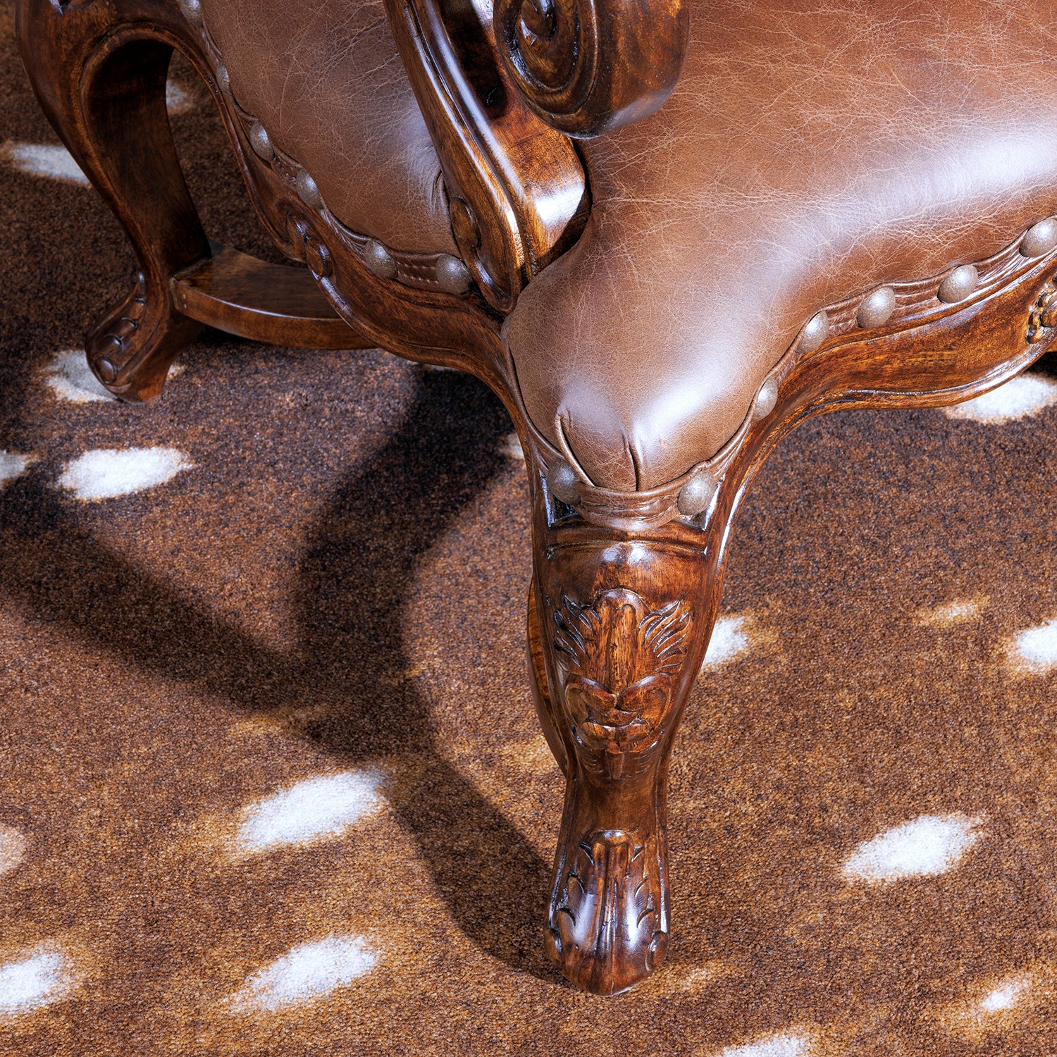 Venetian Axis Carved Arm Chair – Hat Creek Interiors