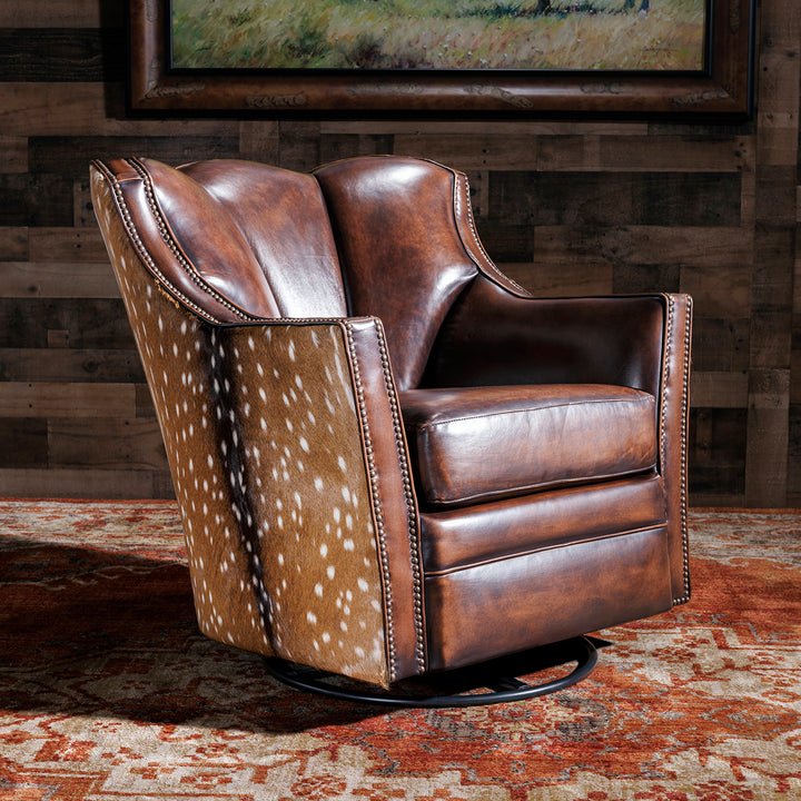 Buckhorn Western Axis Swivel Chair