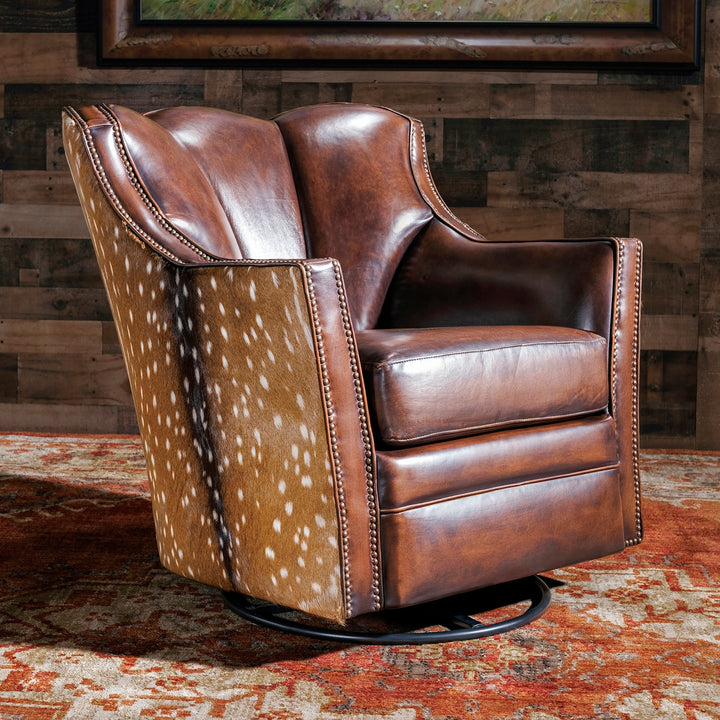 Buckhorn Western Axis Swivel Chair