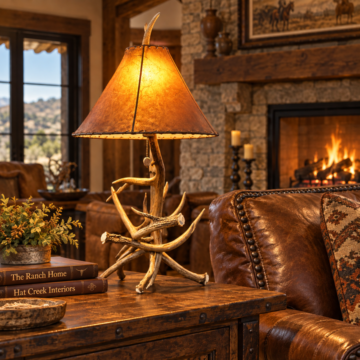 Texas Whitetail Antler Table Lamp