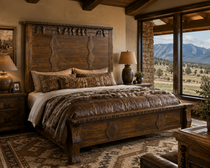 Bird Bed with Carving