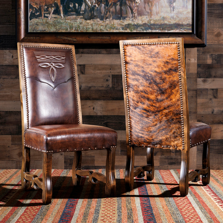 Bailey Boot Stitch Leather Dining Chair