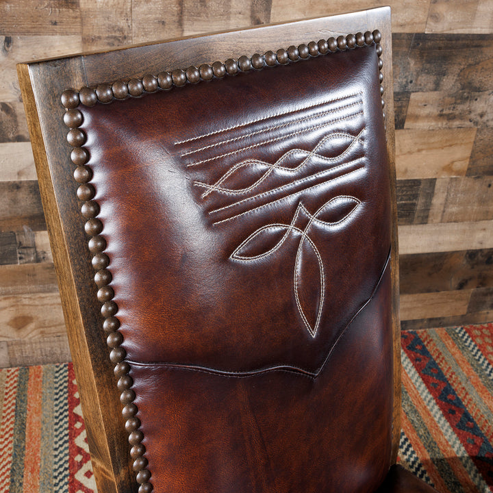 Bailey Boot Stitch Leather Dining Chair