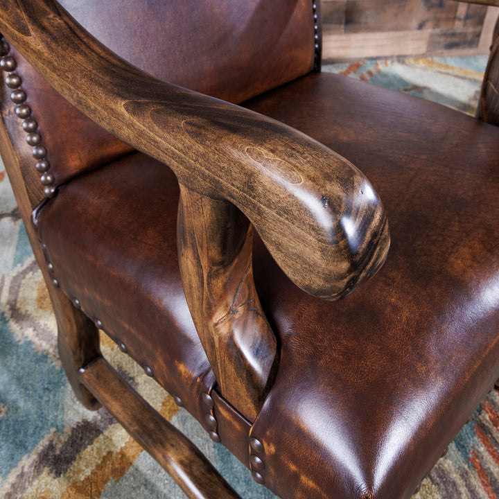 Stetson Western Leather Arm Chair