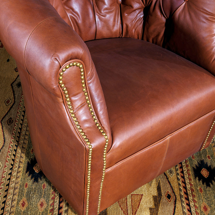 Tombstone Leather Thinking Chair