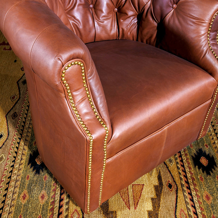 Tombstone Leather Thinking Chair