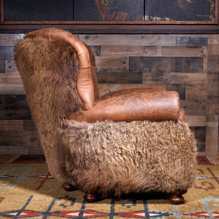 buffalo hide chair