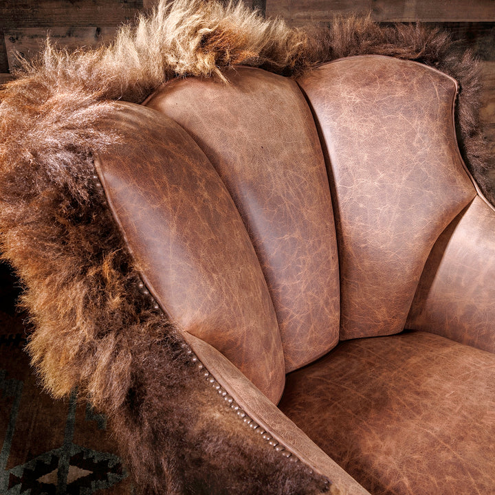 Bison Western Swivel-Glider Chair