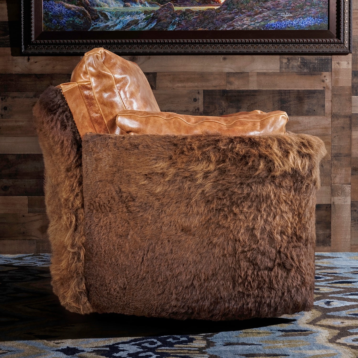 Western Sycamore Buffalo Leather Snug Recliner – Hat Creek Interiors