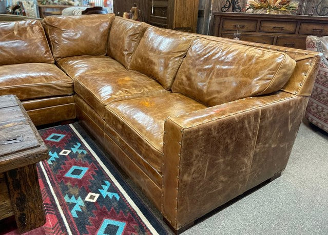 Cambridge Sycamore Leather Sectional
