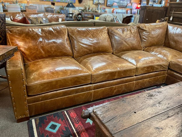 Cambridge Sycamore Leather Sectional