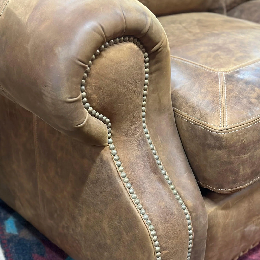 Carolina Curved Leather Sofa