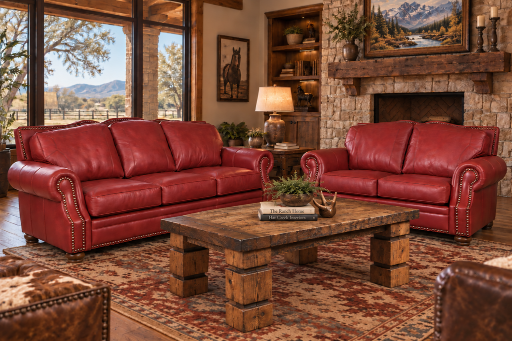 Chianti Red Leather Collection – Hat Creek Interiors