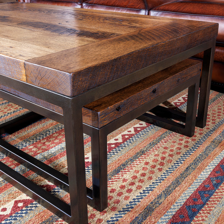 Lancaster Rustic Bunching Coffee Tables